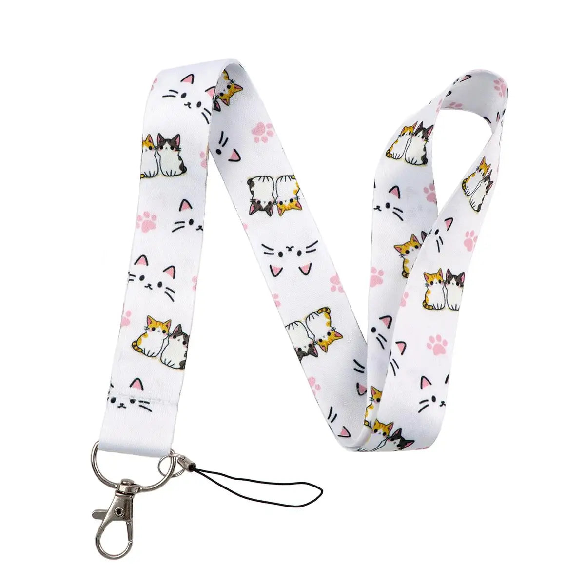 Cute Cartoon Cats Neck Lanyard
