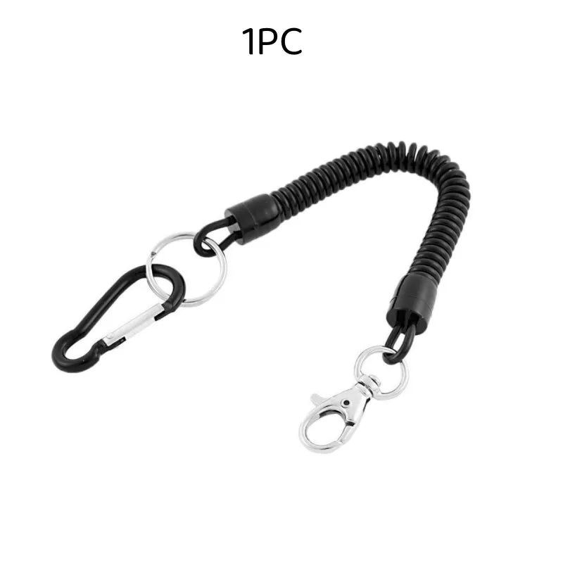 Spring coil carabiner phone strap or key ring