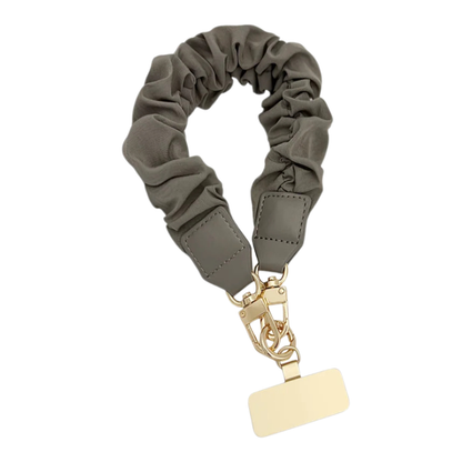 Stylish scrunchy phone strap bracelet