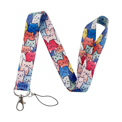 Cute Cartoon Cats Neck Lanyard