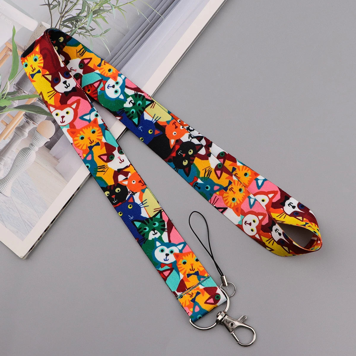 Cute Cartoon Cats Neck Lanyard