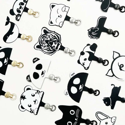 Cat shaped universal phone tethers