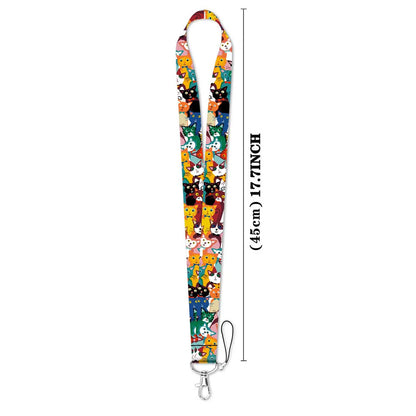 Cute Cartoon Cats Neck Lanyard