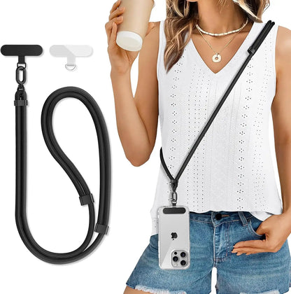Adjustable length Cross Body Phone Lanyard