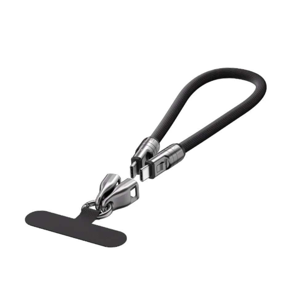 2 in 1 Charger and Wrist Strap - USB C to USB C