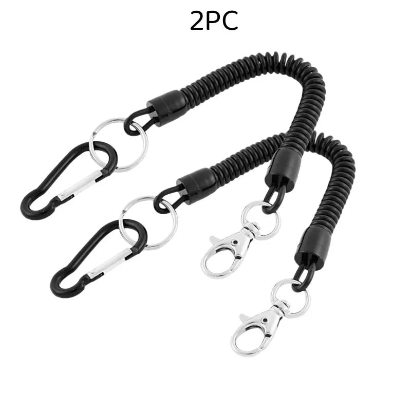 Spring coil carabiner phone strap or key ring