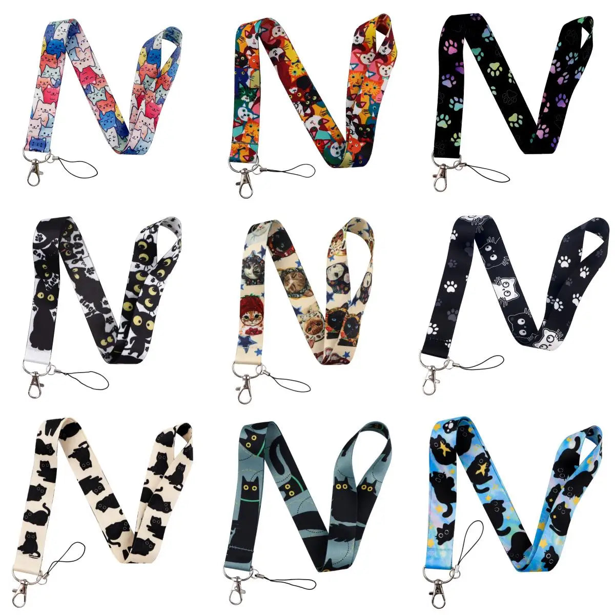 Cute Cartoon Cats Neck Lanyard