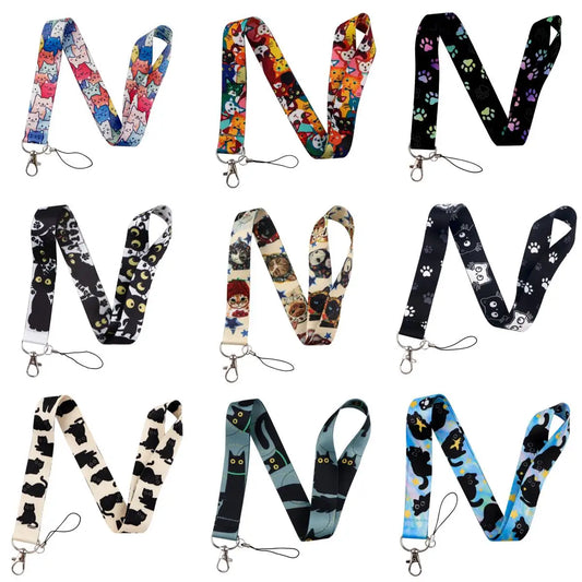 Cute Cartoon Cats Neck Lanyard