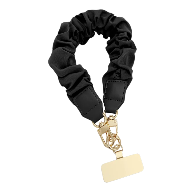 Stylish scrunchy phone strap bracelet