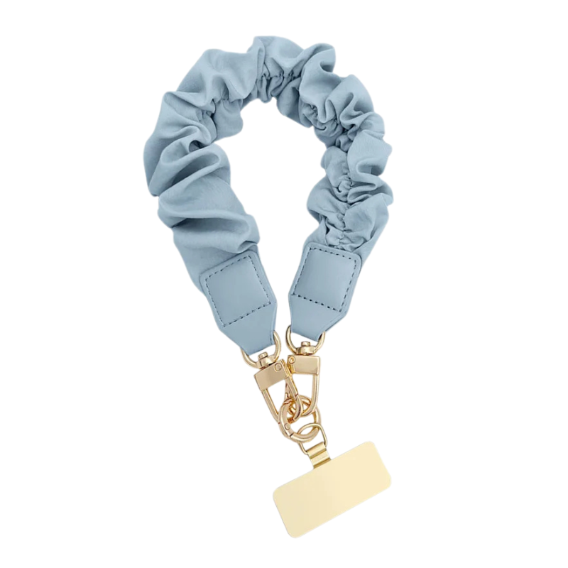 Stylish scrunchy phone strap bracelet
