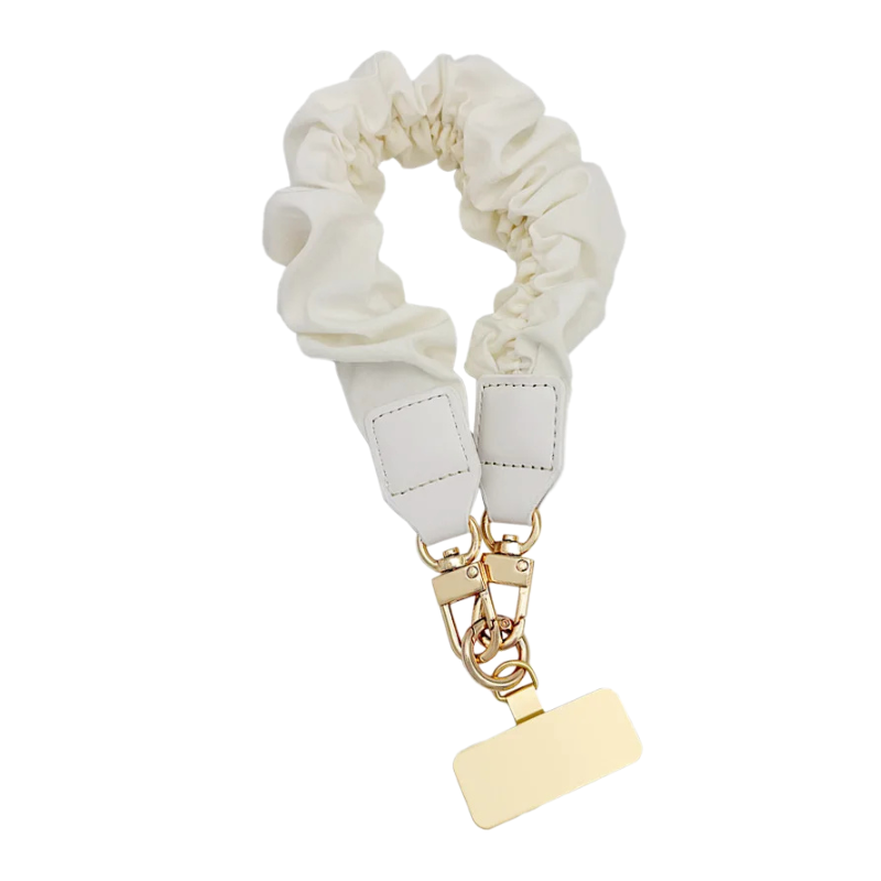 Stylish scrunchy phone strap bracelet