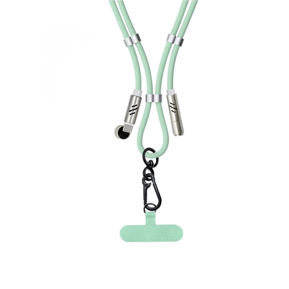 2 in 1: Crossbody lanyard and charging cable - for iphone lightning connectors